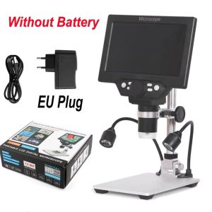 DEKES Digital Microscope 10MP 1-1000X 5.5Inch LCD Display Magnification Industrial Electronic Magnifier And LED Fill Lights