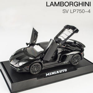 Boxed 1:32 Lamborghini LP750-4SV Alloy Diecast Car Model: A Metal Sports Car Supercar Collection Toy