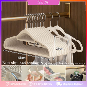 30/10 Pieces Strong Durable Non-slip Velvet Hangers Space-saving Coat Clothes Hanger