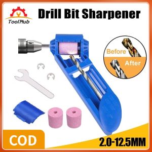 ToolHub 2-12.5mm Portable Drill Bit Sharpener Corundum Grinding Wheel for Grinder Tools Drill Sharpener