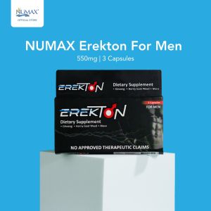 EREKTON Dietary Supplement For Men (3 Capsules) Ginseng - Horny Goat Weed - Maca