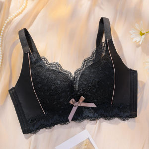 YOLO บราผู้หญิงเซ็กซี่ดันชุดชั้นในลูกไม้ไร้สายบราแหวนไร้โลหะหน้าอกเล็ก