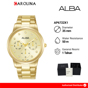 Jam Tangan Pria  Alba Fashion AP6722X1 Gold Dial Gold Stainless Steel Strap