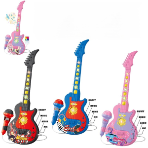Microphone Toy Guitar Lights Music Microphone Toys Playing songs Boys Girls Microphone Toys Guitar