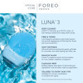 FOREO LUNA 3 Ultra-Hygienic Facial Cleansing Brush for Combination Skin - Anti Aging Face Massager | Face Care | Enhances Absorption of Skin Care. 