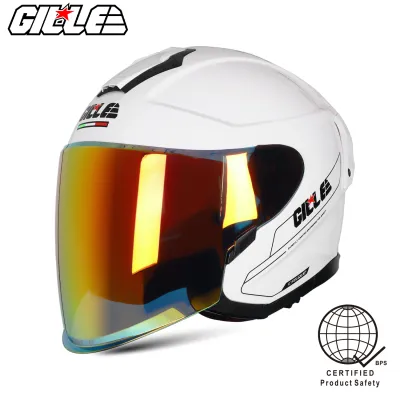 （NEW）GILLE OP15 CASQUE Half Face Helmet REVO Visor Motorcycle Helmet