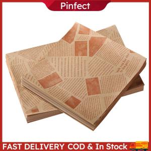 500Pcs Deli Wrap Wax Paper Sheet 25x25cm Basket Liners Food Picnic Paper Sheets for Sandwiches/Burgers/Fries