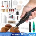 24pcs/Set Mesin Gerinda Mini Elektrik 100V-240V Pengaturan Tanpa Langkah Kecepatan Electric Grinder Mengukir Alat Pena Bor Mini Alat Pena Ukir Listrik Penggiling 3000-18000 Putaran/Menit untuk Milling Polishing. 