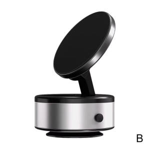 {Local Delivery} Aitemay Magnetic Vacuum Suction Cup Mobile Phone Holder for Cars Aluminum Alloy Magnetic Car Mobile Phone Holder ° 360 portable adjustable charging stand.