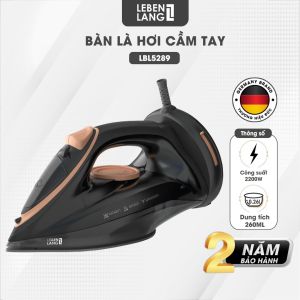 Bàn là hơi nước mini LEBENLANG LBL5285 công suất 1000W làm nóng trong 30s mặt là phủ gốm bảo hành 2 năm - hàng chính hãng