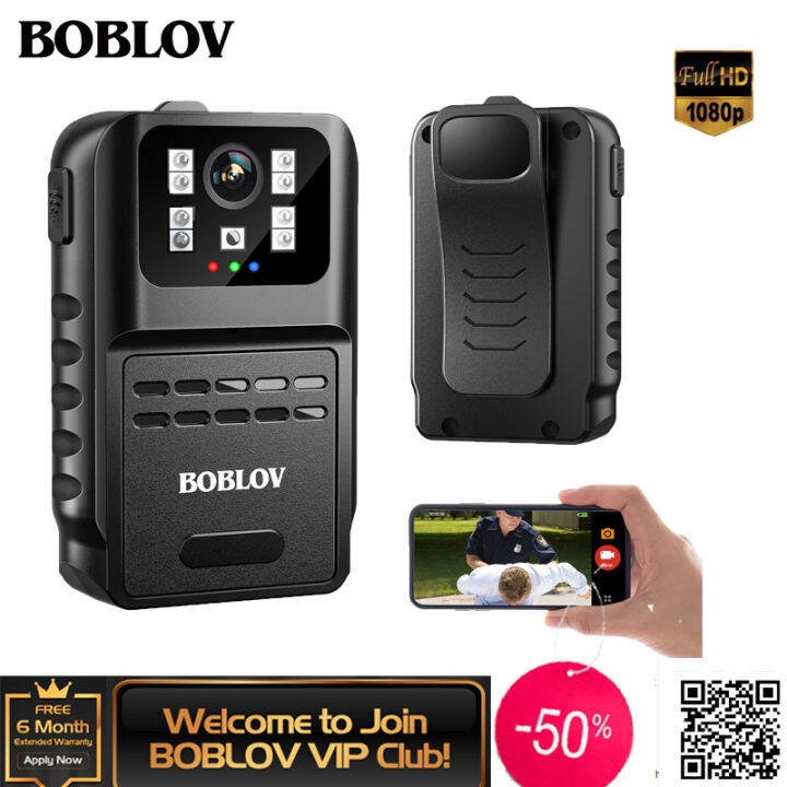 Boblov W Wifi Mini Body Camera P Wearable Pocket Camcorder With