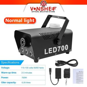 700W Smoke fog machine stage fogging machine Remote Control LED DJ Thrower DJ Party family ball leisure parties