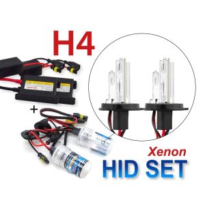 1SET *H4* 6000K Xenon HID Car Headlight Foglight Replacement Lampu Depan Kereta Ballast Plug and Play