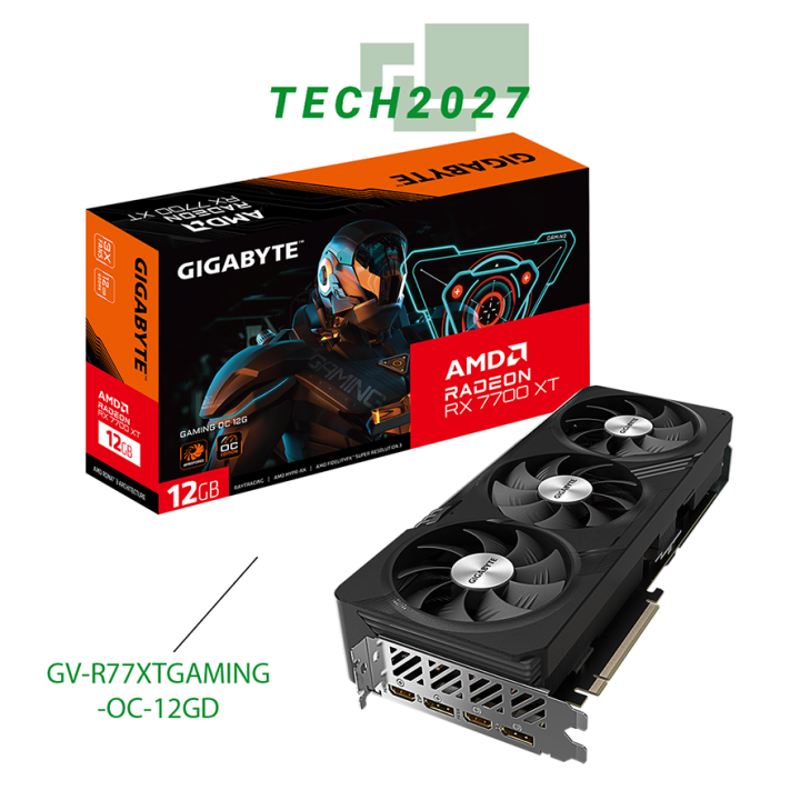GIGABYTE Radeon RX 7700 XT GAMING OC 12G Graphics Card - GV-R77XTGAMING ...