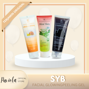 SYB PEELING GEL ALOE VERA CHARCOAL MILK N SNAIL | FACIAL GLOWING GLOW PEELING GEL | SYB SBY EXFO | GEL SYB PERONTOK DAKI | FACIAL GLOWING PEELING GEL SYB MURAH BPOM | EXFOLIATING | FEELING GEL | PEELING GEL MUKA | PEELING WAJAH MURAH