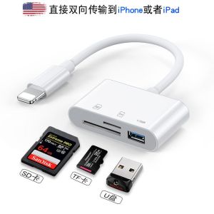 2025 เหมาะสำหรับศัพท์มือถือและคอมพิวเตอร์ Apple USB ปาก TYPEC ปาก SD บัตรทรงกลม TF การ์ดหน่วยความจำกล้อง All-in-One