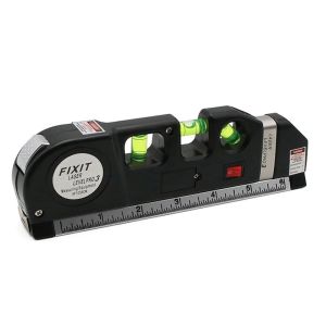 Laser Level laser measure Line Laser Measurement Tape Ruler Adjusted Standard and Metric Rulers Laser range finder 4 in 1 Infrared Laser Level With Tripod Horizontal Vertical Cross laser Measuring Tape High Precision Tape Rulers