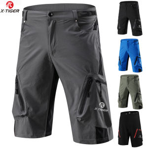 X-Tiger Summer Mens Cycling Shorts Mountain Bike Downhill Shorts Loose Outdoor Sports Riding Road MTB Bicycle Short Trousers