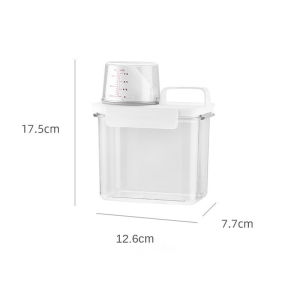 COLOGO 🥇 Multi-Use Laundry Powder Detergent Dispenser Food Grains Rice Storage Container Pour Spout Measuring Cup