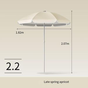 Retractable resistant outdoor terrace umbrella outdoor camping large-sized Dual-purpose umbrella