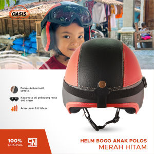 Helm Bogo Anak Polos 2 3 4 5 6 Tahun Cewek Cowok Lucu Ringan Kacamata