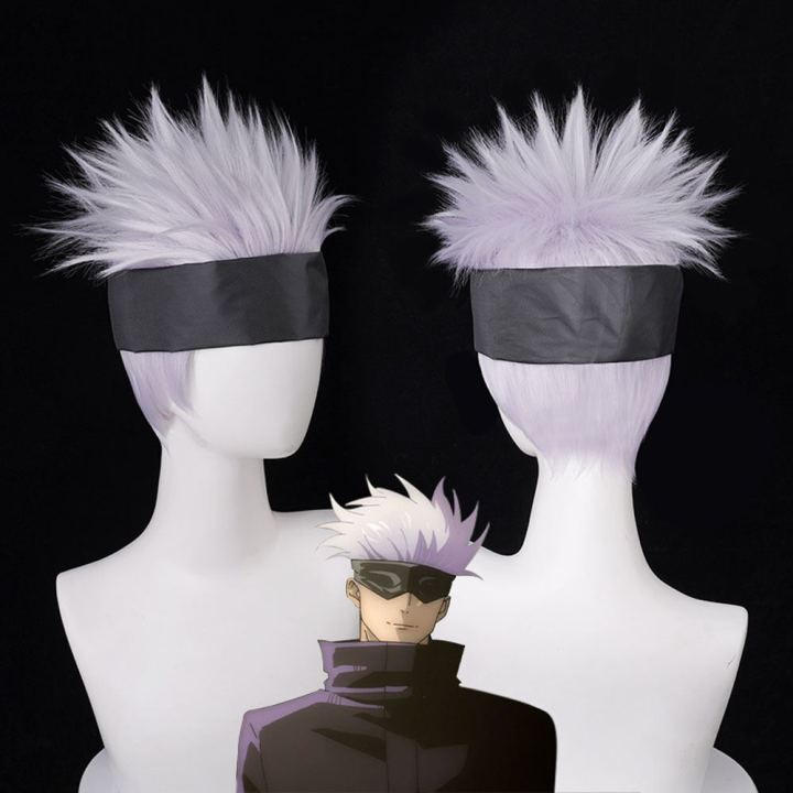 RUO Layered Grey Jujutsu Heat Resistant Satoru Gojo Synthetic