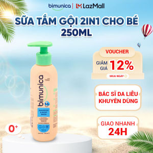Chai 500ml Sữa Tắm Gội Toàn Thân Cao Cấp BIMUNICA Dành Cho Cả Gia Đình Cấp Ẩm Tăng Đề Kháng Làm Sạch An Toàn Da Nhạy Cảm