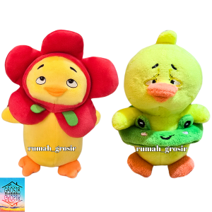(Rumah Grosir) Gantungan Kunci Boneka Upset Duck Bunga Bebek Cute