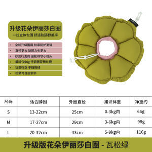 HiDREAM Premium Quality Pet Dog Cat Protective Collar Dog Cat E Collar neck Adjustable Pet Flower Collar Cat Recovery Collar Dog Anti-Licking Headgear Anti-bite Healing Cat Neck.