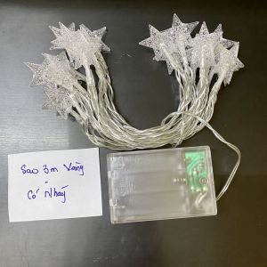Dây Đèn Led Trang Trí Ngôi Sao Màu Vàng Nắng Đèn Decor Noel Đèn Trang Trí Tết Nhà Cửa Quán Cafe