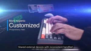 FreeWolf M68 Tri-Mode Keyboard    Mechanical Feel & PBT Ball Caps    2000mAh Long Battery    RGB Backlit    Dual Stands    Win//Android