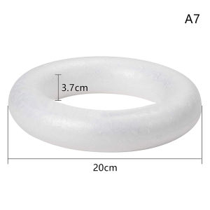 Fantic White Round Polystyrene Foam Ring For Christmas Crafts DIY Handmade Wreath Wedding Holidays Home Party Decoration