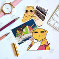 Combo 100 sticker mèo Mỹ Diệu bầy hầy decal siêu dễ thương hot trend hình dán chất liệu chống thấm nước. 