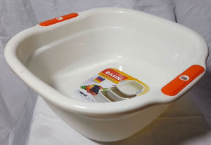 Baskom Basin Mangkok Kotak Nagata MultiFungsi SerbaGuna 30 x 28 x 10 Cm