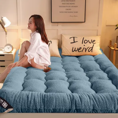 Thicker Lamb plush Mattress Tilam Lipat Single/Queen/ King Foldable Mattress Dual Purpose Tatami Mattress 羊羔绒床垫
