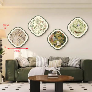 Butterfly Creative Wall Art Painting Mural Living Room TV Background Wall Painting Vintage Clock Hanging Painting Home Decor