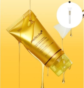 medicube Turmeric Overnight Wrapping Peel Off Mask 75ml - Nourishes dull uneven skin glowing skin and elasticity