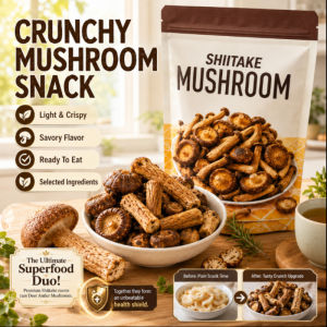 Crispy Deer Antler Mushroom Chips Crunchy Healthy Snack All Natural Lightly Salted Vegan Mushroom Crisps Nutritious Gluten Free Snack Food