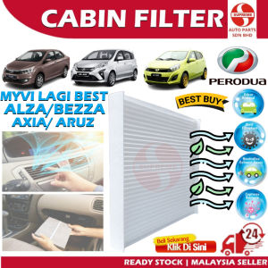 S2U Cabin Air Cond Filter Perodua Myvi Lagi Best Alza Bezza Axia Aruz Penapis Angin Udara Kereta