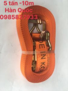 Tăng chằng hàng 5 tấn bản 50 mm dài 10 m Hàn Quốc dùng móc buộc chằng hàng dễ dàng hiệu quả an toàn
