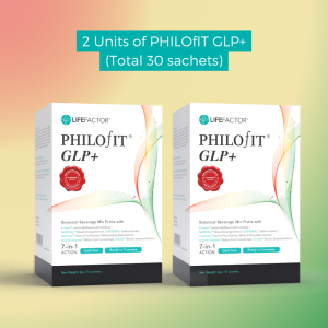 LIFE FACTOR® PHILOfIT™ GLP+ Botanical Beverage Mix with 7-in-1 Action Ready to Consume Weight Loss Supplement