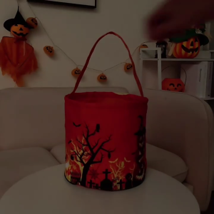 Halloween Buckets Halloween Pumpkin Bucket Halloween Candy Bags Halloween Candy Buckets 4 Colors for Kids