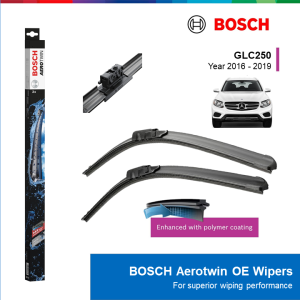 BỘ GẠT MƯA BOSCH AEROTWIN EURO SET A843S 22" & 22": MERCEDES - BENZ GLC250 ĐỜI XE 2016 ĐẾN 2019