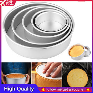 Free Gift 2/4/6/8/10 Inch Round Live Bottom Cake Mold Baking Mold Bread Decoration Non-stick Home Kitchen Oven Baking Tool Tray/Mould Set 3 Tier Cakes Tins