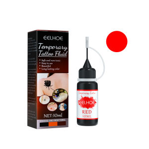 Eelhoe Temporary Tattoo Liquid DIY Tattoo Juice Semi-non-reflective Milk Henna Tattoo Waterproof For Body Art Paint Drop Natural Fruit Juice Tattoo Milk Henna Semi-non-reflective Natural And Long-lasting Harmless(10ml)