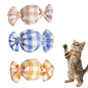 Interactive Cat Catnip Toys Soft Chew Toy for Kittens Kitten Bite Kicker Toys Candy Shaped Cat Toy Boredom Relief Pet Supplies