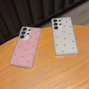 Full Luxury Pearl Case For Samsung Galaxy S26 Ultra Jewelled Cover For Samsung S26 Plus S25Ultra S24 S23 Ultra Shell