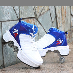 Transformative Shoes  Heelys Children Student Skates TikTok Walking Shoes Female Skateboard Shoes Skating Male