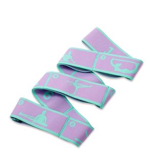 SERAPHYXO 1PC 8-Grid Multi-functional Dance Yoga Adult Latin Training Polyester Resistance Band Auxiliary Stretching Belt Elastic Bands Yoga Pull Strap