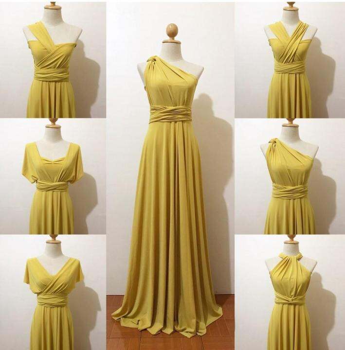 Yellow gold color sales dress